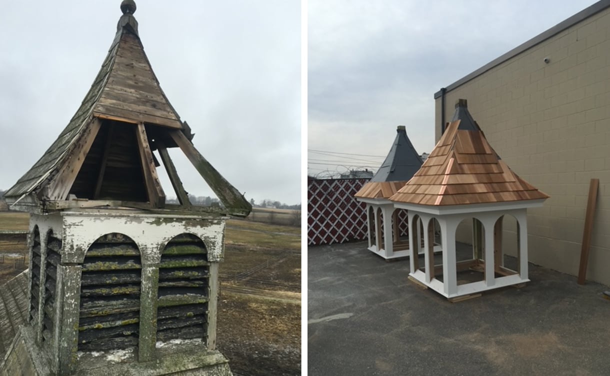 Town of Portsmouth Cupolas Rebuild